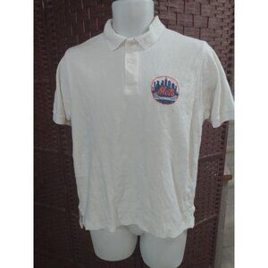 Vintage Men's LL Bean Polo Shirt New York Mets Medium MLB Baseball